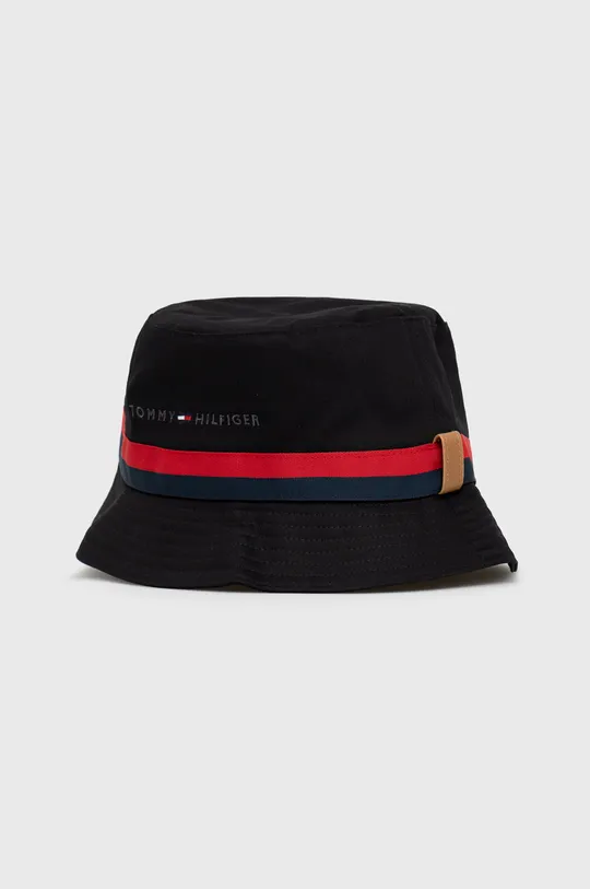 čierna Bavlnený klobúk Tommy Hilfiger Pánsky