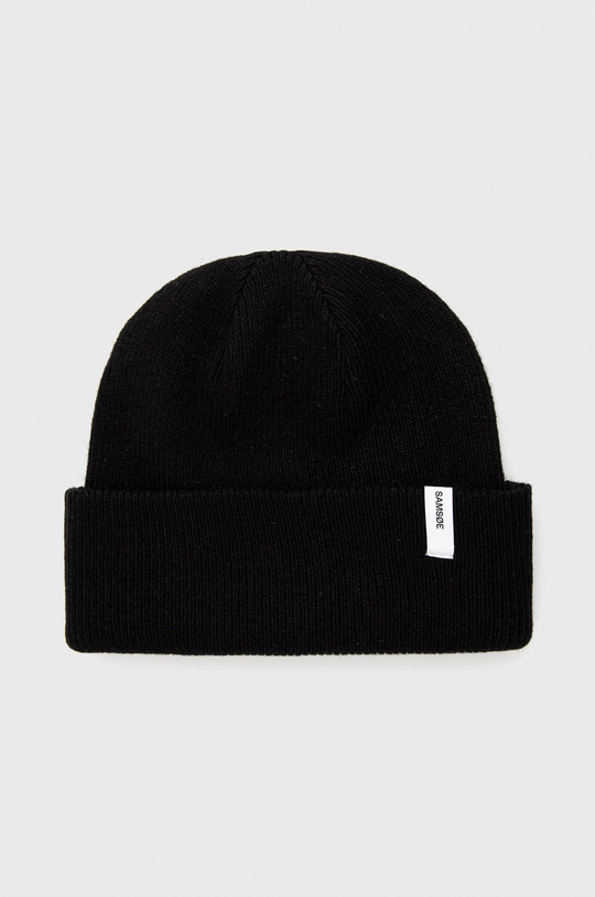 black Samsoe Samsoe wool beanie Men’s