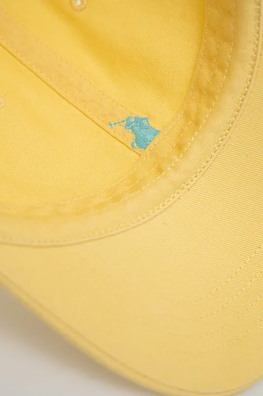 rumena Bombažna kapa Polo Ralph Lauren