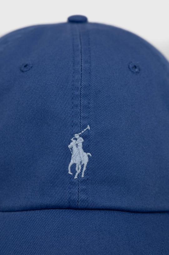 Bavlnená čiapka Polo Ralph Lauren modrá