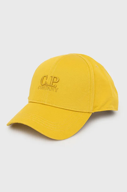 żółty C.P. Company czapka bawełniana Męski