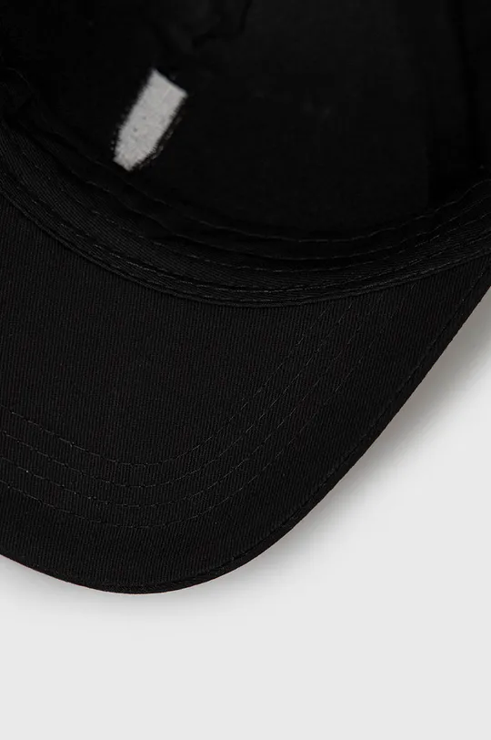 μαύρο Βαμβακερό καπέλο Solid