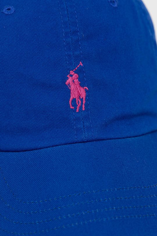 Bavlněná čepice Polo Ralph Lauren námořnická modř