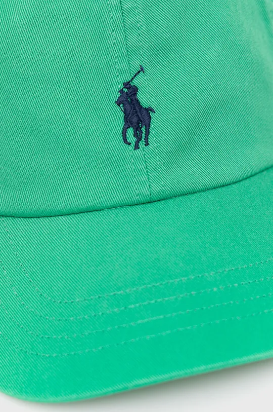 Βαμβακερό καπέλο Polo Ralph Lauren πράσινο