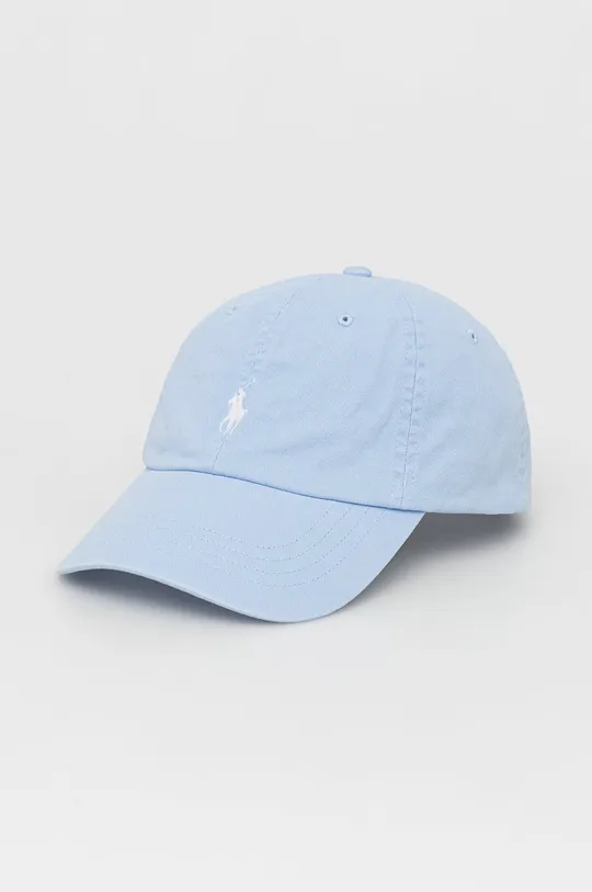 modrá Bavlnená čiapka Polo Ralph Lauren Pánsky