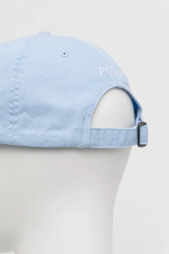 modrá Bavlnená čiapka Polo Ralph Lauren