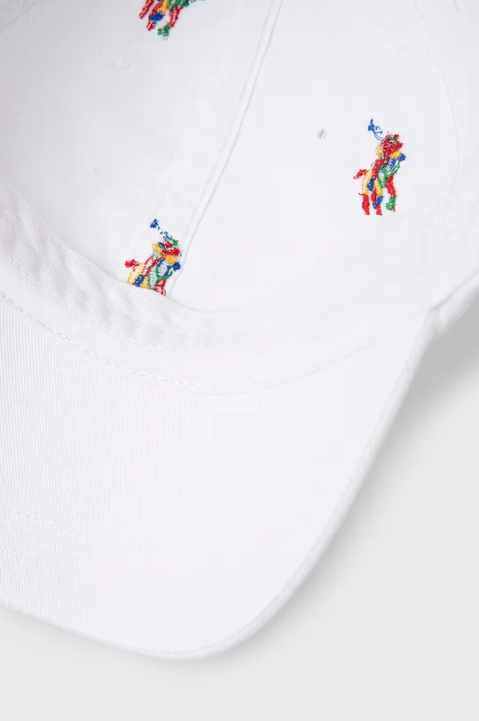 λευκό Βαμβακερό καπέλο Polo Ralph Lauren
