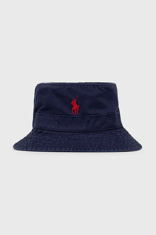 tmavomodrá Bavlnený klobúk Polo Ralph Lauren Pánsky