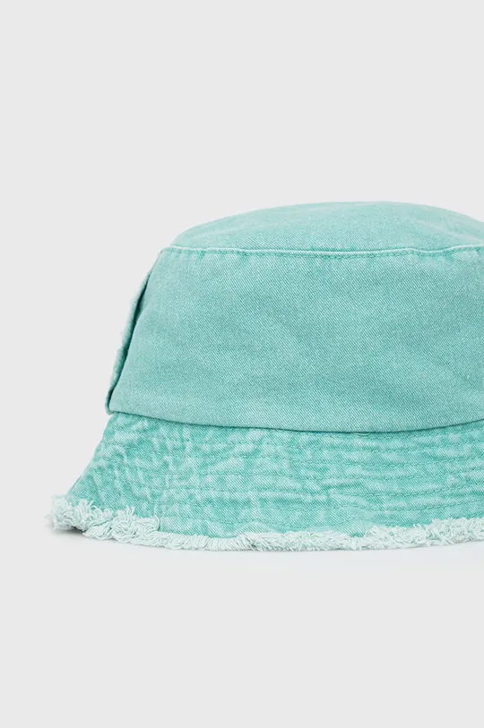 Bavlnený klobúk Sisley tyrkysová