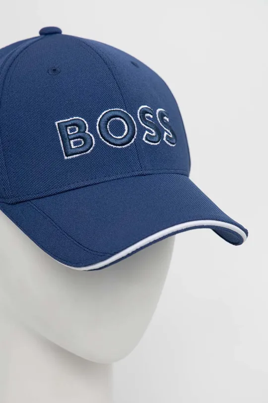 Boss Green czapka niebieski