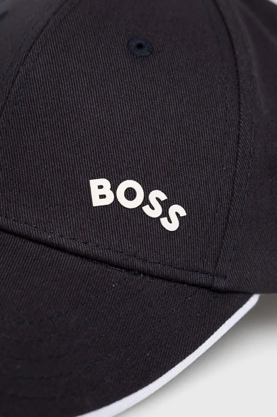 Бавовняна кепка BOSS темно-синій