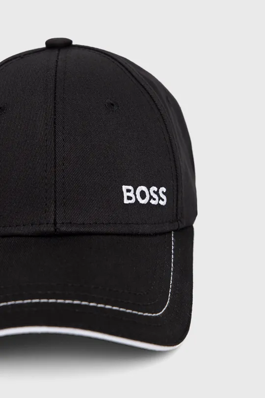 Βαμβακερό καπέλο BOSS Boss Athleisure μαύρο