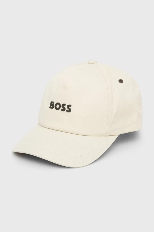 μπεζ Βαμβακερό καπέλο BOSS Boss Casual Ανδρικά
