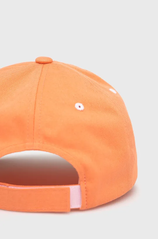 Бавовняна кепка BOSS Boss Casual помаранчевий