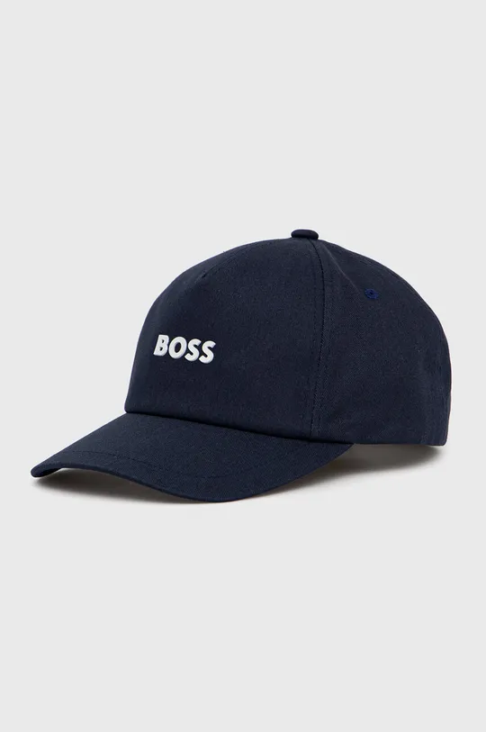 σκούρο μπλε Βαμβακερό καπέλο BOSS Boss Casual Ανδρικά