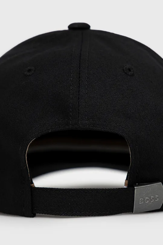 μαύρο Βαμβακερό καπέλο BOSS