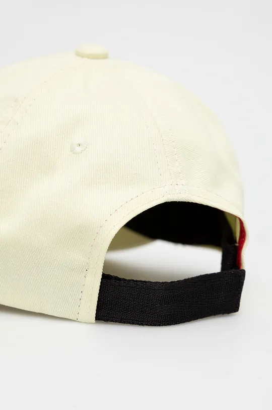 Βαμβακερό καπέλο HUGO κίτρινο