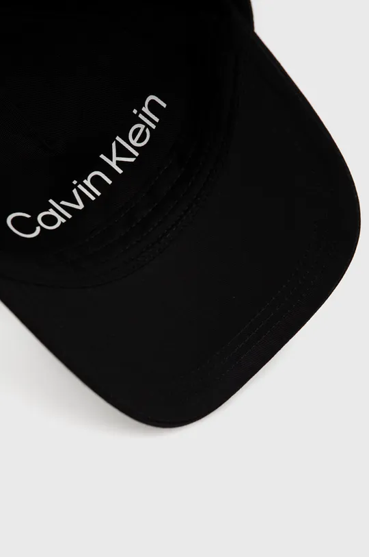 čierna Bavlnená čiapka Calvin Klein