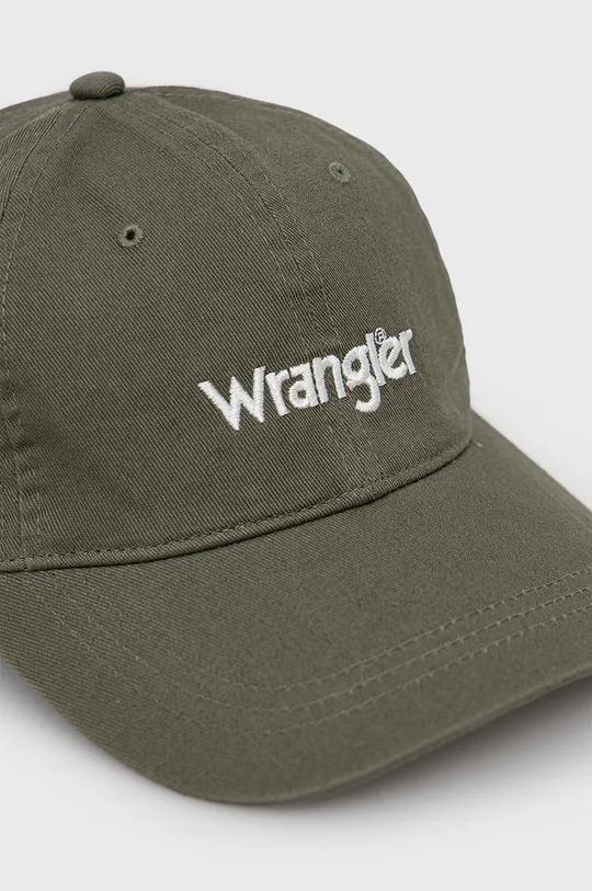 Βαμβακερό καπέλο Wrangler πράσινο