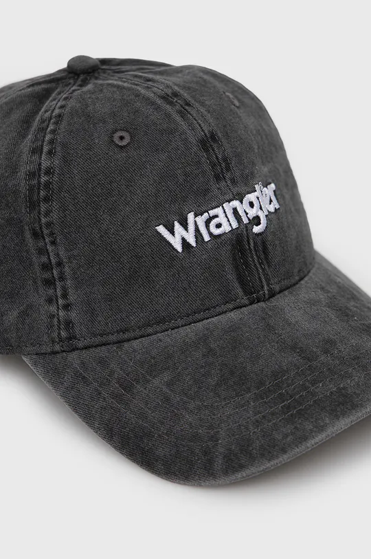 Βαμβακερό καπέλο Wrangler γκρί