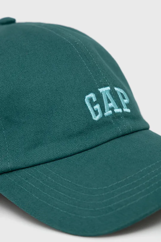 GAP czapka bawełniana zielony