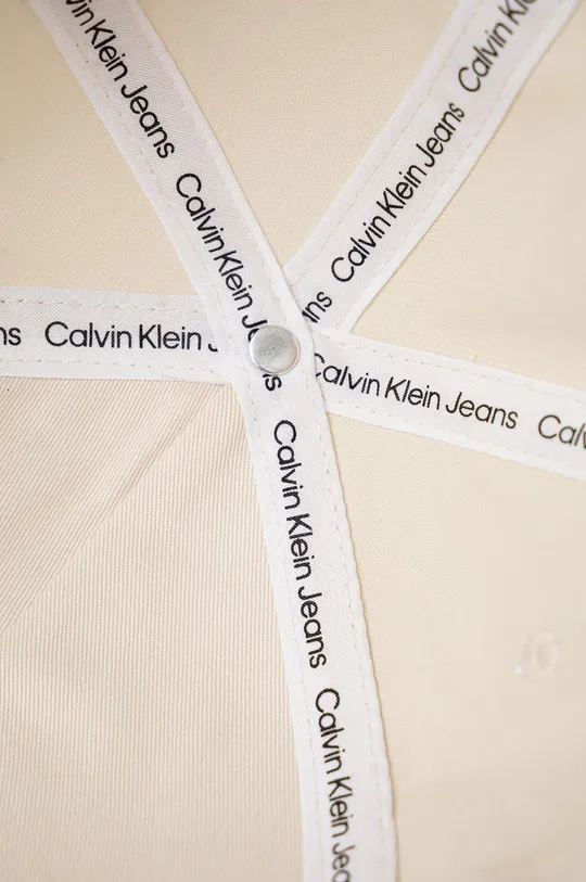 béžová Bavlnená čiapka Calvin Klein Jeans