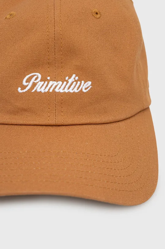 Bavlnená čiapka Primitive Cut N Sew hnedá