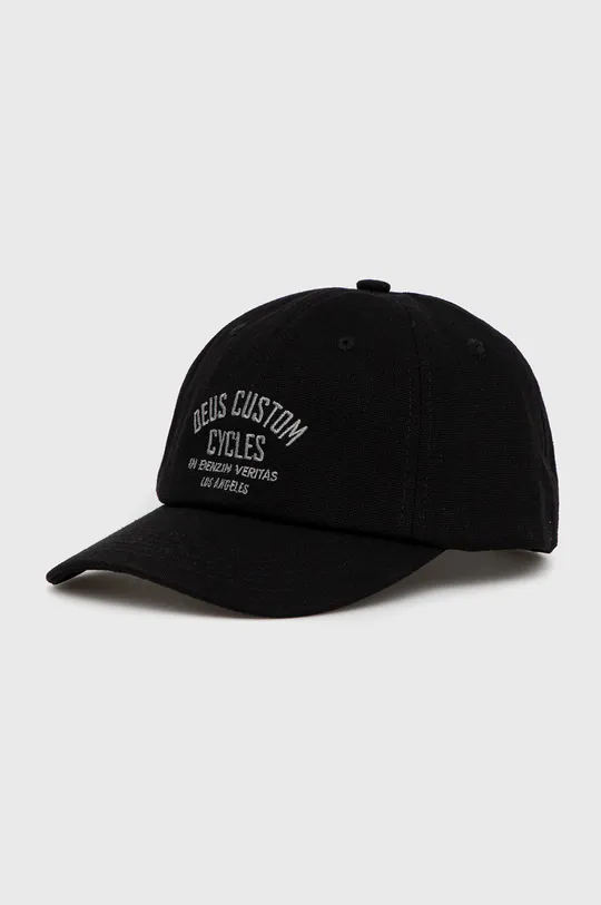 μαύρο Βαμβακερό καπέλο Deus Ex Machina Ανδρικά