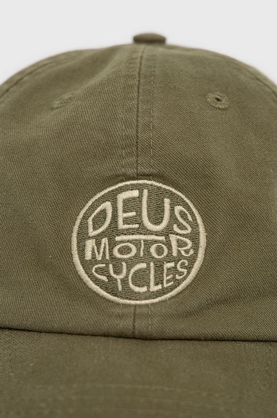 Deus Ex Machina czapka bawełniana oliwkowy