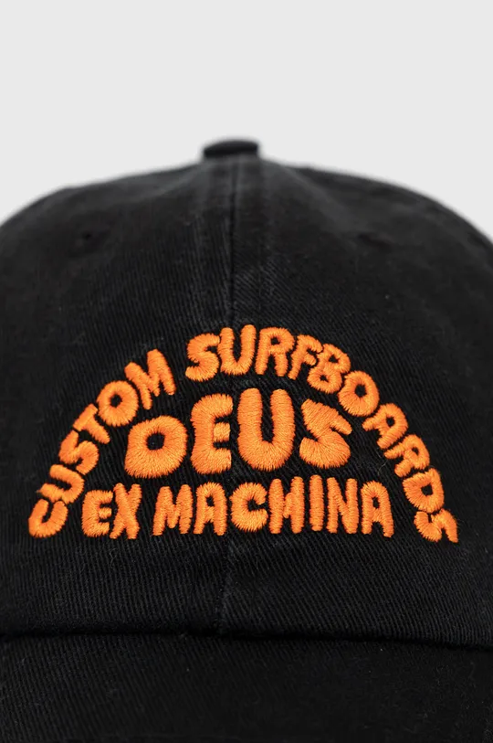 Βαμβακερό καπέλο Deus Ex Machina μαύρο