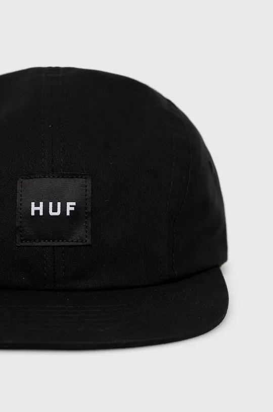 Bombažna kapa HUF črna