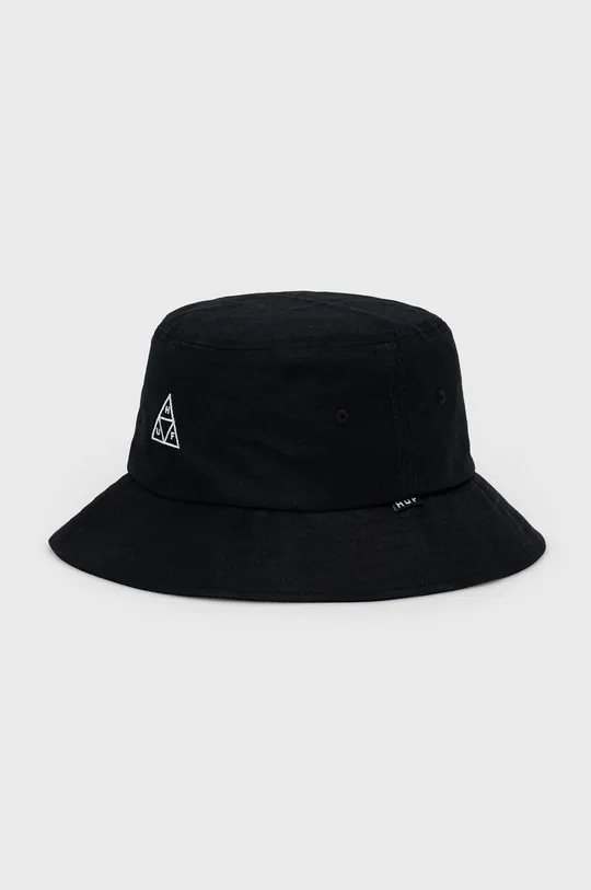 μαύρο Βαμβακερό καπέλο HUF Ανδρικά