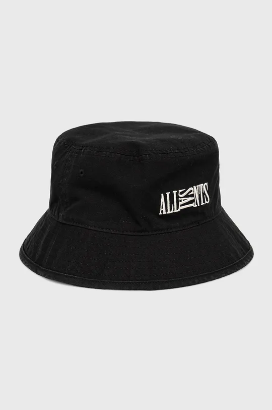 чорний Бавовняний капелюх AllSaints Unisex