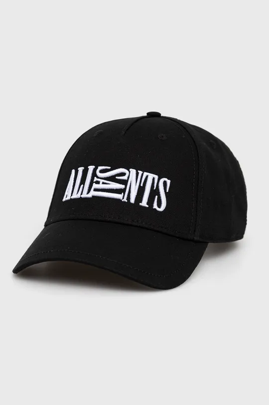 μαύρο Βαμβακερό καπέλο AllSaints Ανδρικά