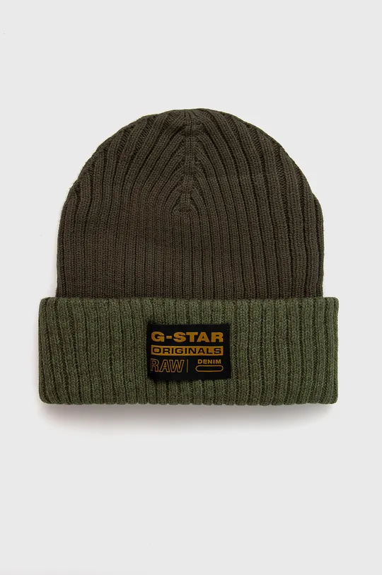 zelená Obojstranná bavlnená čiapka G-Star Raw Pánsky