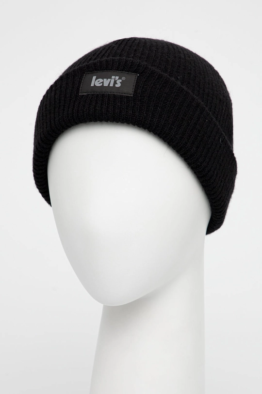 Levi's Czapka wełniana czarny