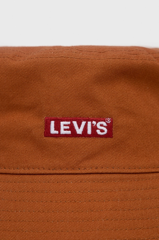 Levi's kapelusz bawełniany brązowy