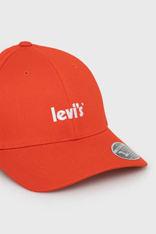 Levi's czapka pomarańczowy