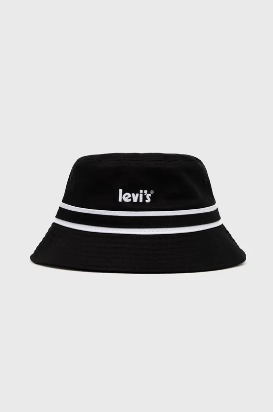 crna Pamučni šešir Levi's Unisex