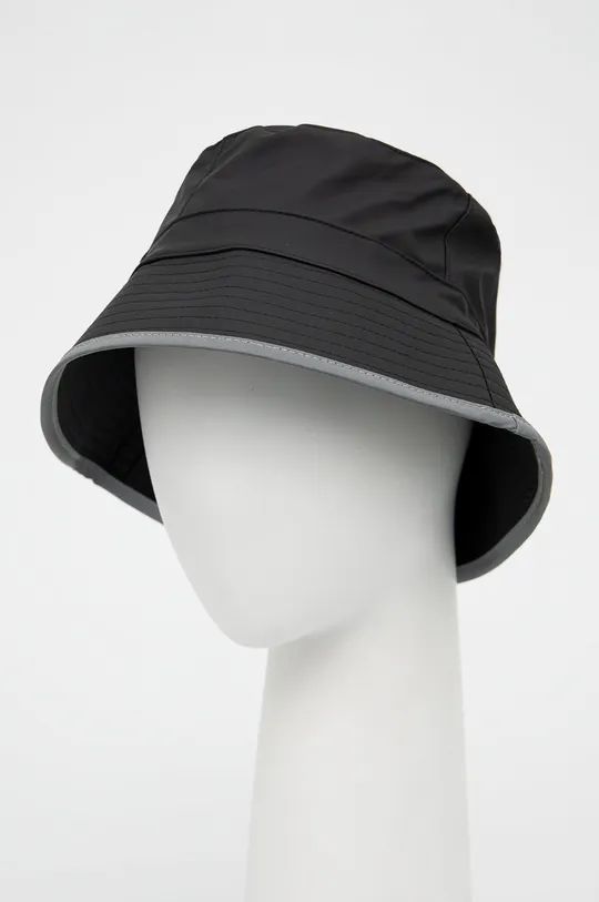 czarny Rains kapelusz 14070 Bucket Hat Reflective Unisex