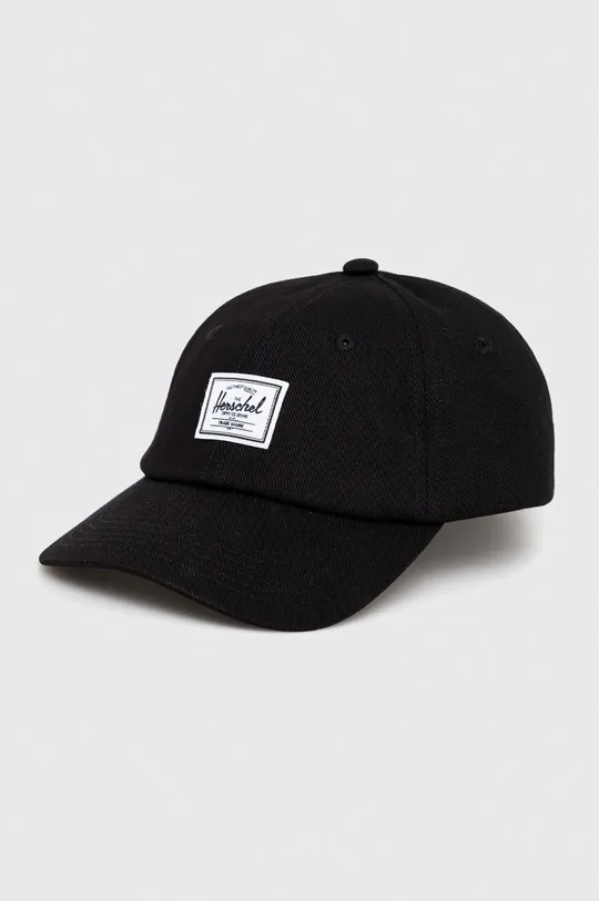 μαύρο Βαμβακερό καπέλο του μπέιζμπολ Herschel Unisex
