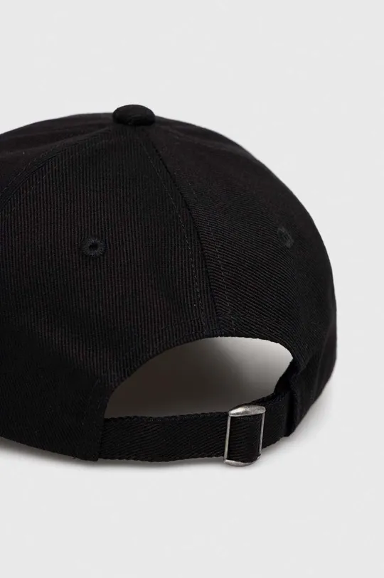 Βαμβακερό καπέλο του μπέιζμπολ Herschel μαύρο