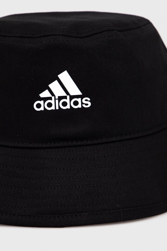 Pamučni šešir adidas crna