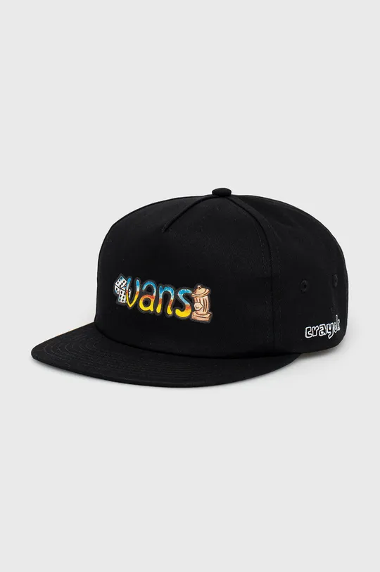 μαύρο Βαμβακερό καπέλο Vans Crayola Unisex