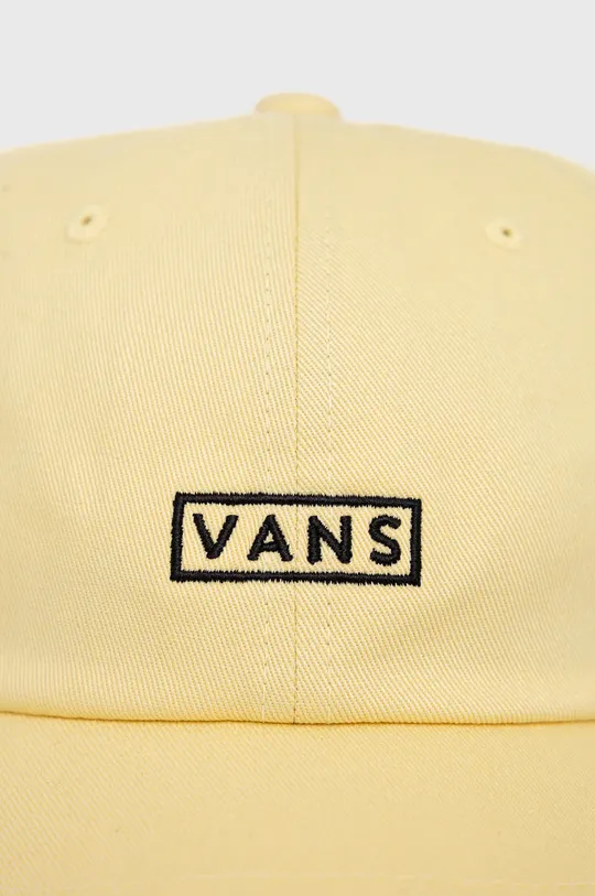 Βαμβακερό καπέλο Vans κίτρινο