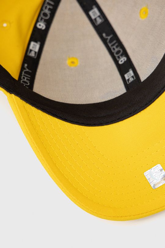 żółty New Era czapka bawełniana