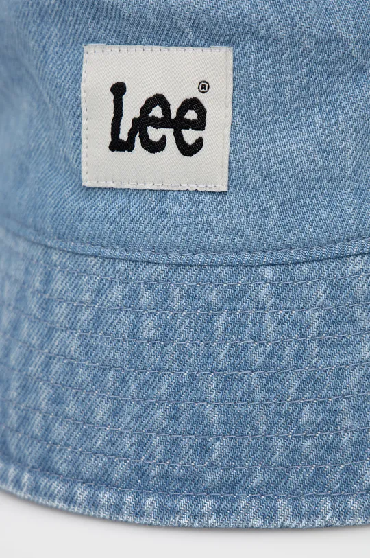 Бавовняний капелюх Lee блакитний