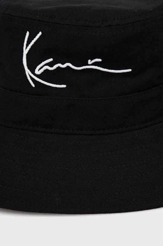 črna Karl Kani bombažni klobuk