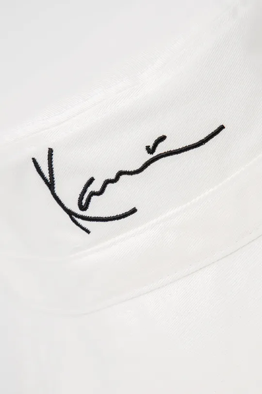 λευκό Βαμβακερό καπέλο Karl Kani