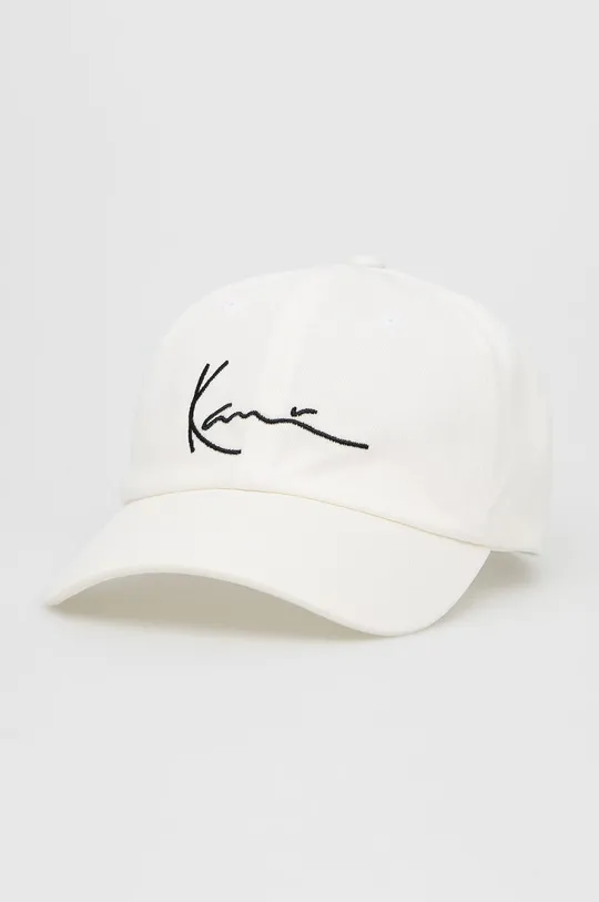 λευκό Βαμβακερό καπέλο Karl Kani Unisex